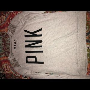 PINK cheetah accent top